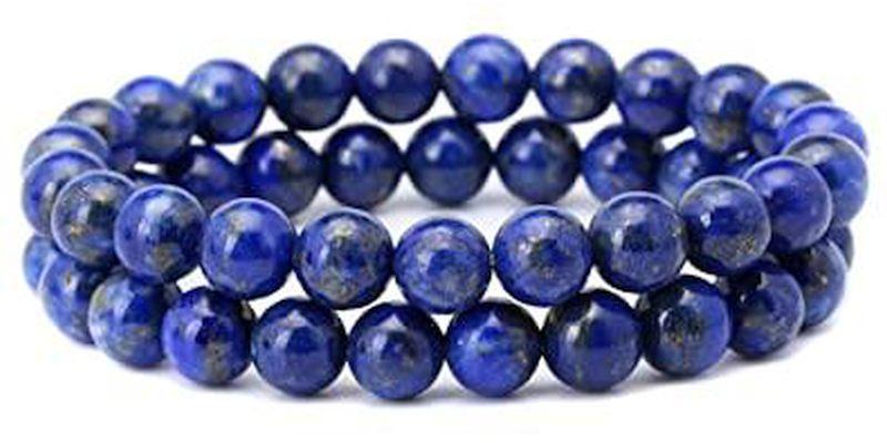  Polished lapis lazuli bracelet, Gender : Female, Male