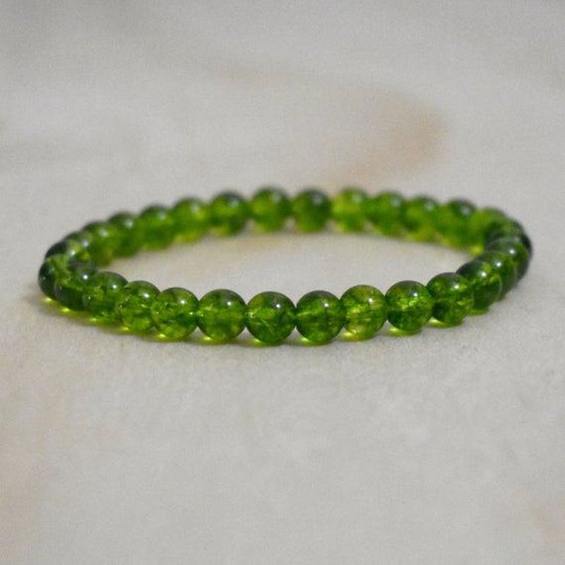 Polished Peridot bracelet, Feature : Attractive Designs, Finely Finished, Shiny Look, Smooth Texture