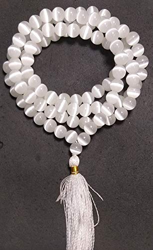 Polished Selenite Beads Mala, Feature : High Strength, Long Lasting, Quality Tested