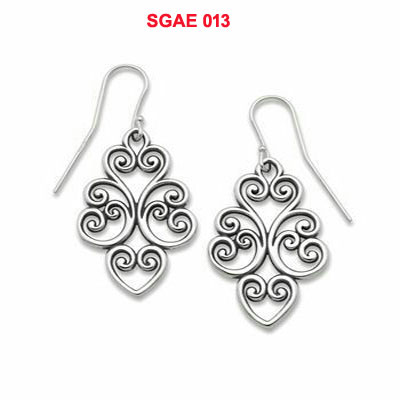 20gm Polished Plain 925 Silver Earring, Packaging Type : Plastic Box