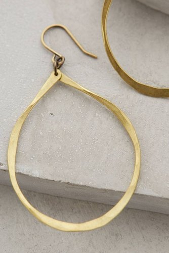 SGA Plain gold earrings, Gender : Female