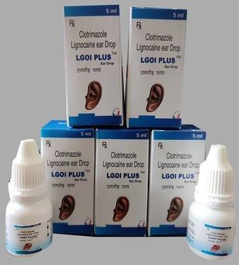 Clotrimazole Lignocaine Ear Drop, Packaging Size : 5 ml