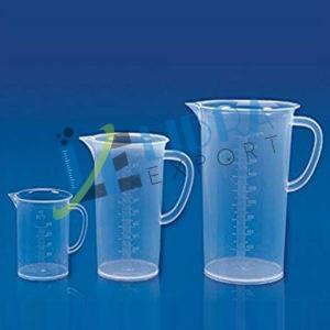 Round Plastic Measuring Jugs, for Lab, Style : Common