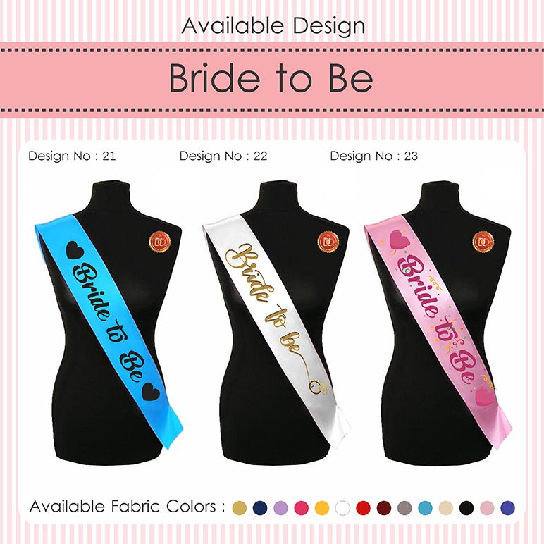 Bride to Be Sash at Best Price in Thane ID 6289995 CHH India