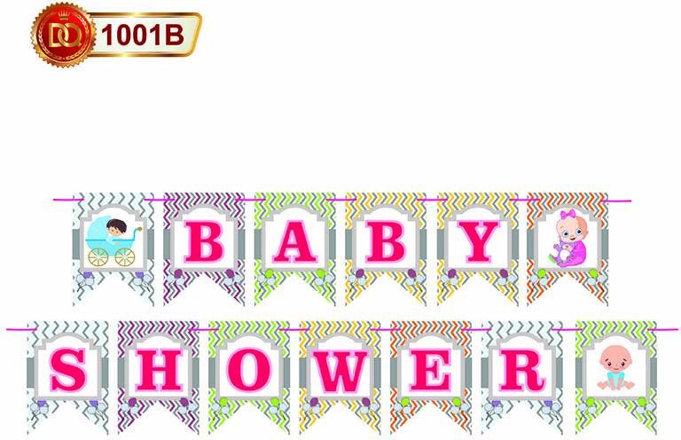 Paper Baby Shower Banner, Color : Multicolor