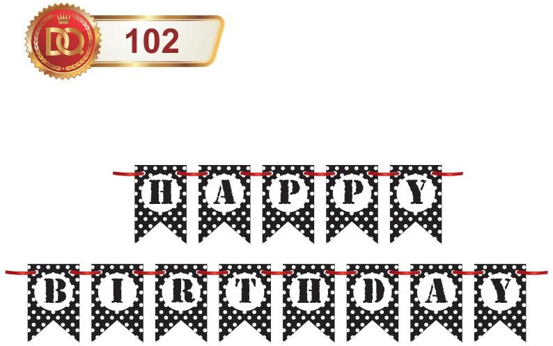 Polka Dot Happy Birthday Banner