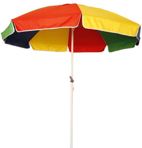 Polyester Printed Garden Umbrella, Pole Material : Steel