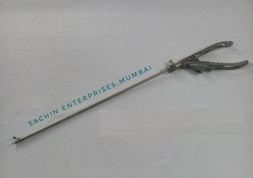Stainless Steel Laparoscopic Curved Needle Holder