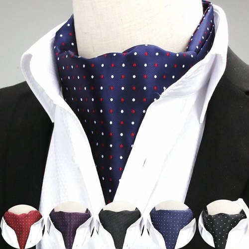 Plain Anaphe Silk Mens Woven Cravat Tie, Length : Standard Length