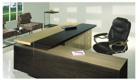 Office Table and Chair, Seat Material : Leather