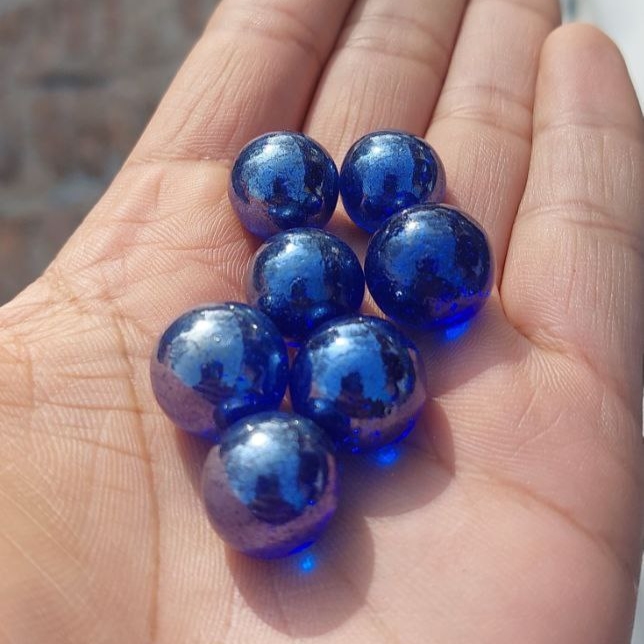 Round Trans Blue Water Color Polished 16mm, for Decoration, Feature : Fine Finishing, Shiny