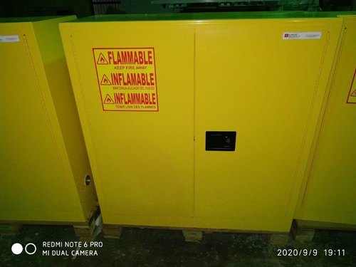 Flame Proof Safety Cabinet, Color : Yellow