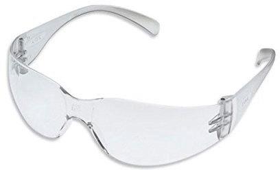 Poly Carbonate Safety Goggle, Frame Color : White