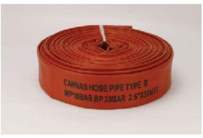 High Canvas Hose Pipe, for Industrial Use, Water Supply, Length : 5-100mtr