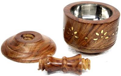 Polished IWJ-27 Wooden Incense Burner, Feature : Easy To Clean, Light Weight