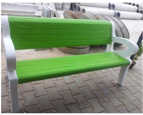Rectangular Polished Green Concrete Bench, for Garden Stting, Size : 3-4 Feet