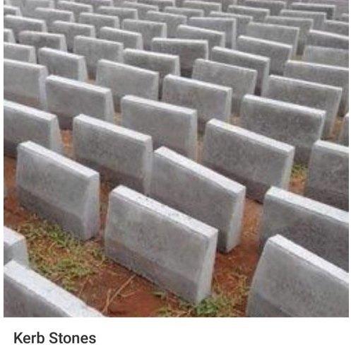 Polished Plain Concrete Grey Kerb Stone, Size : Standard