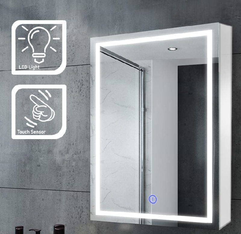 Decorative LED Bathroom Mirror with Touch Sensor