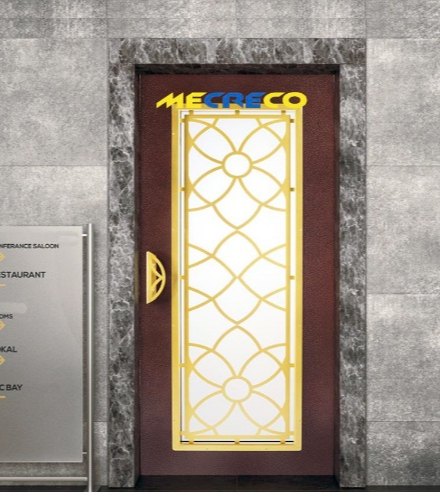 Stainless Steel Color Coated Elevator Door, Shape : Rectangular