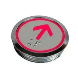 Rounded Round Slim Elevator Push Button