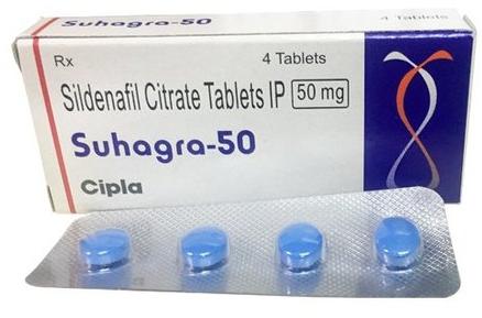 Suhagra 50 Mg (Sildenafil) Tablet