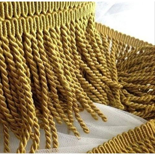 Polyester Fringe Curtain Trim, Color : Golden - Next Is Easy Solutions ...