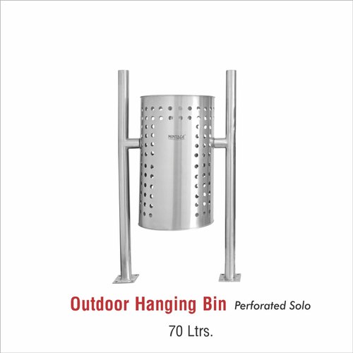 70 Litre Hanging Open Stainless Steel Dustbins