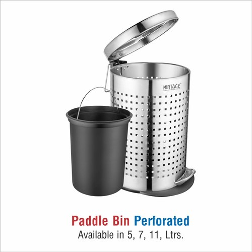Silver Pedal Stainless Steel Dustbins