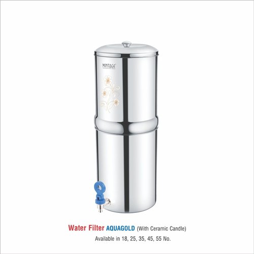 Stainless Steel Aquagold Water Filter, for Home, Capacity : 55