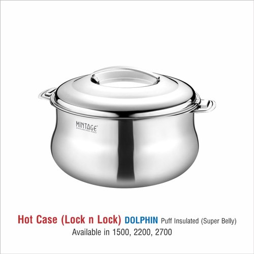1500 ml Dolphin Stainless Steel Casserole, for Home