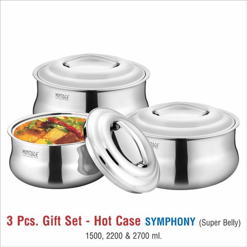 3 Piece Symphony Stainless Steel Casserole, for Home
