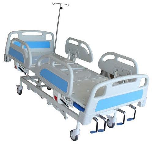 Rectangular Polished Stainless Steel Adjustable ICU Bed, for Hospital, Size : Standard