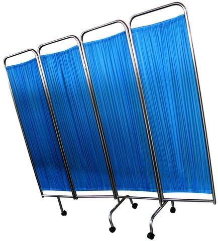 Stainless Steel Blue Folding Screen, for Hospital, Style : Modern