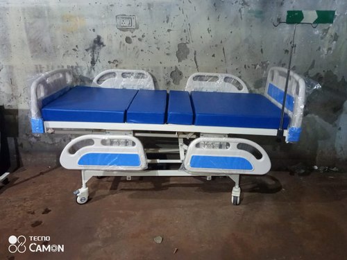 Rectangular Powder coted Stainless Steel Side Railing ICU Bed, for Hospital, Size : Standard