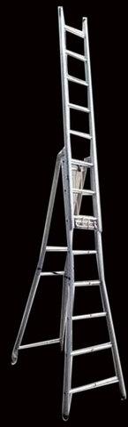 Aluminium Self Support Extension Ladder, Color : Silver