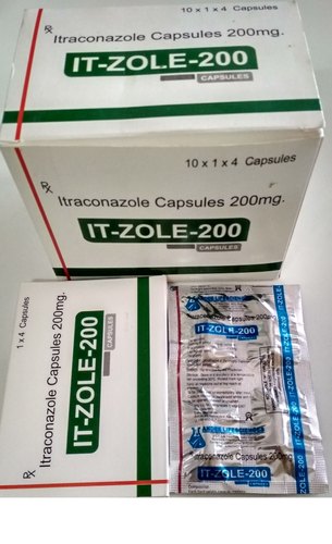 Itraconazole Capsules, Packaging Size : 10*4