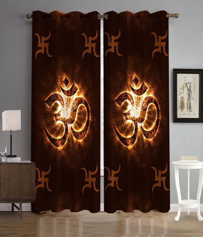 Polyester Digital 3D Print Curtains, for Home, Feature : Anti-Wrinkle, Easily Washable, Embroidered