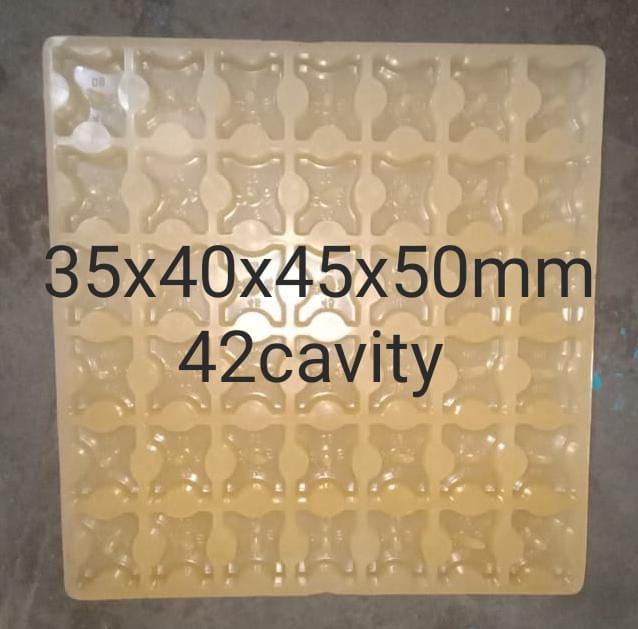 42 Cavity PVC Cover Block Mould, Size : 35x40x45x50mm