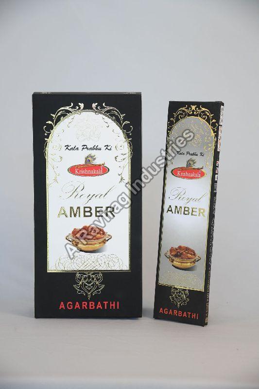 Krishnakala Royal Amber Premium Agarbatti, Packaging Type : Paper Box