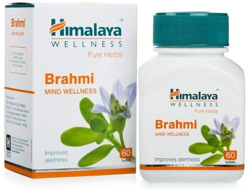 Himalaya Wellness Brahmi Tablets, for Improves Alertness, Packaging Type : Plastic Bottle
