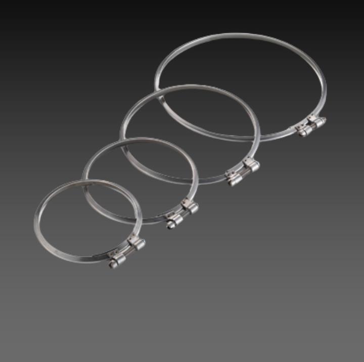 Polished Galvanized Iron Tension Ring, Color : Silver