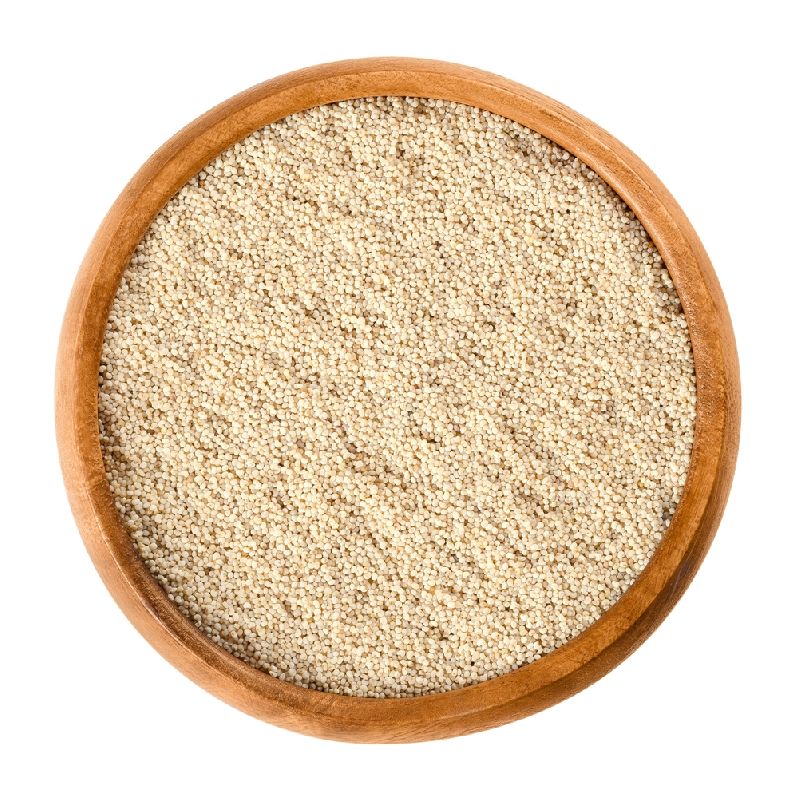 Natural poppy seeds, Color : White