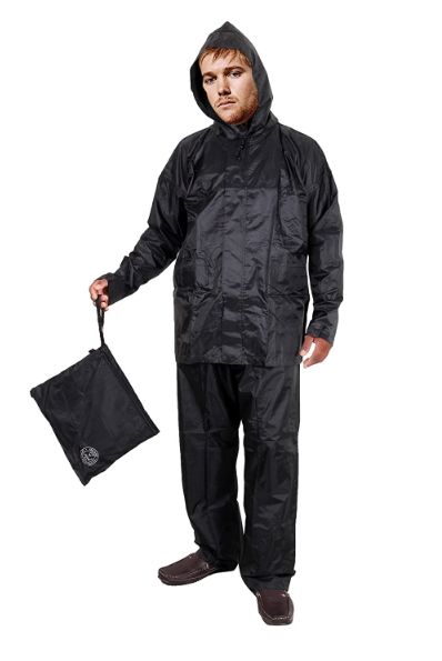 PVC Duckback Raincoat, Size : L