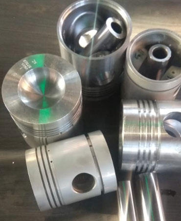 Round Metal Non Coated Industrial Piston, for Industry Use, Color : Silver