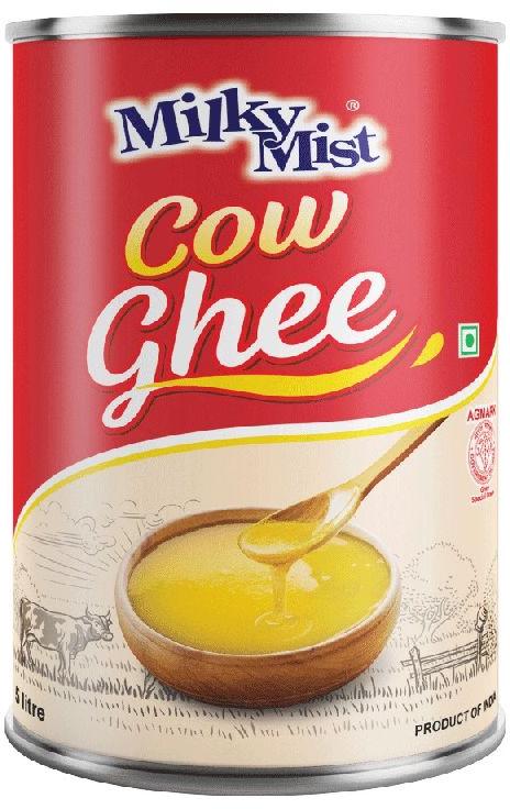 Milky Mist 5Ltr Cow Ghee, Packaging Type : Tin