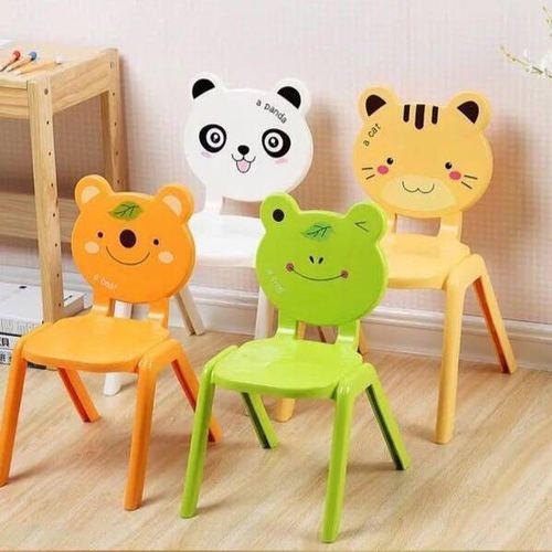 Rectangular Polished Plastic Nursery School Chair, for Student Use, Style : Modern
