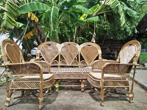 Designer Bamboo Cane Sofa Set, Size : Standard