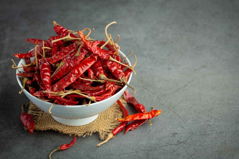 Dried red chilies