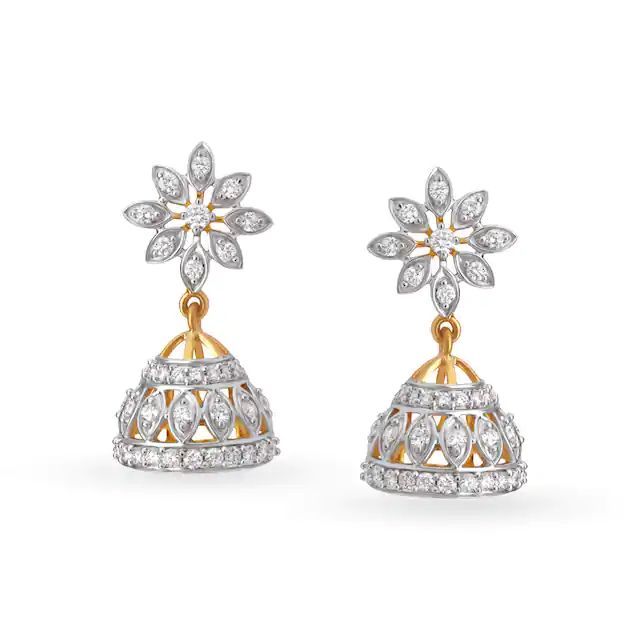 Diamond Jhumkas