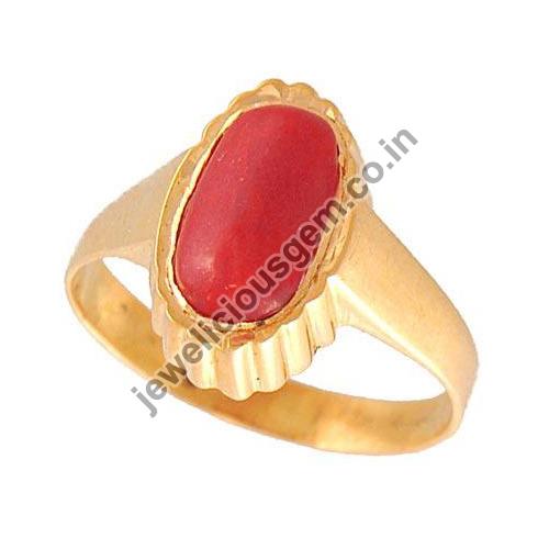 Oval Ruby Gemstone Ring, for Jewellery, Feature : Shiny Looks